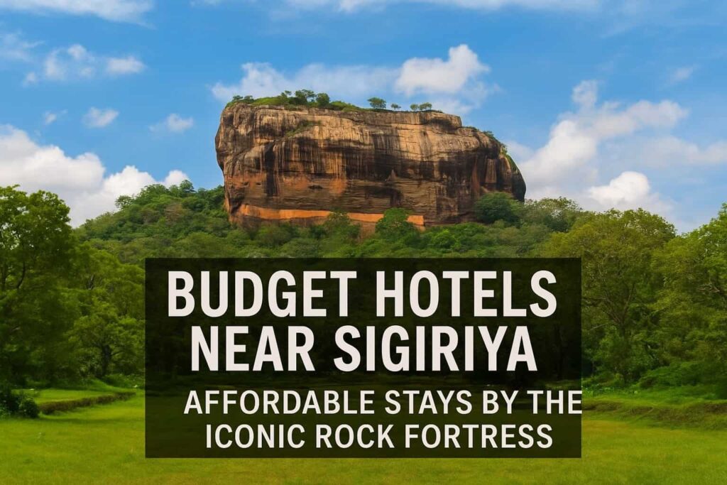 Budget hotels near Sigiriya Lion Rock Fortress in Sri Lanka with scenic views and affordable stays