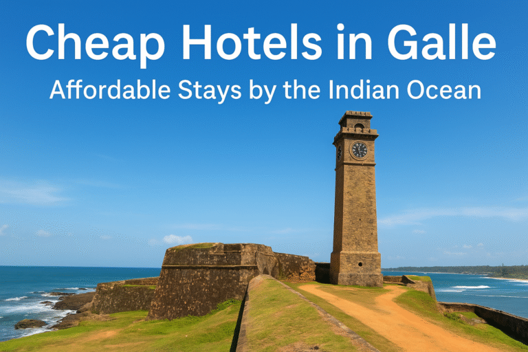 Discover cheap hotels in Galle, Sri Lanka, near the iconic Galle Fort. Find budget-friendly stays with comfort, convenience, and easy access to beaches, history, and culture.