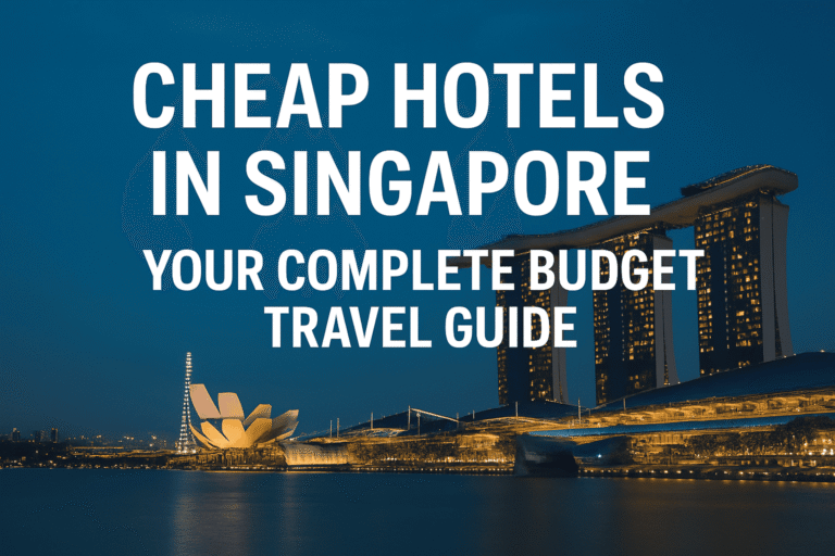 Cheap hotels in Singapore – Marina Bay Sands skyline with budget-friendly travel options