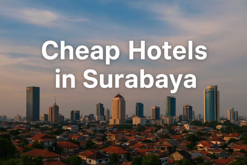 Cheap hotels in Bali – Aerial view of tropical beaches and budget-friendly resorts in Indonesia