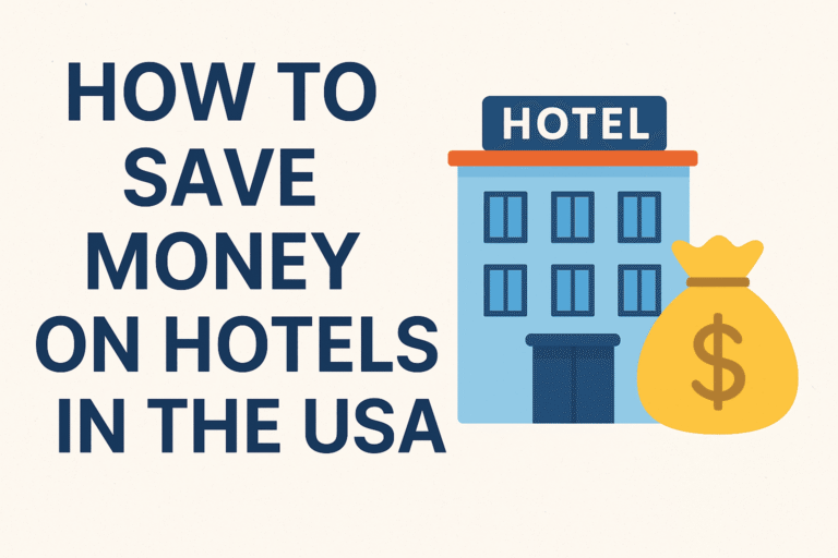 How to Save Money on Hotels in the USA - budget travel guide with hotel and money saving tips