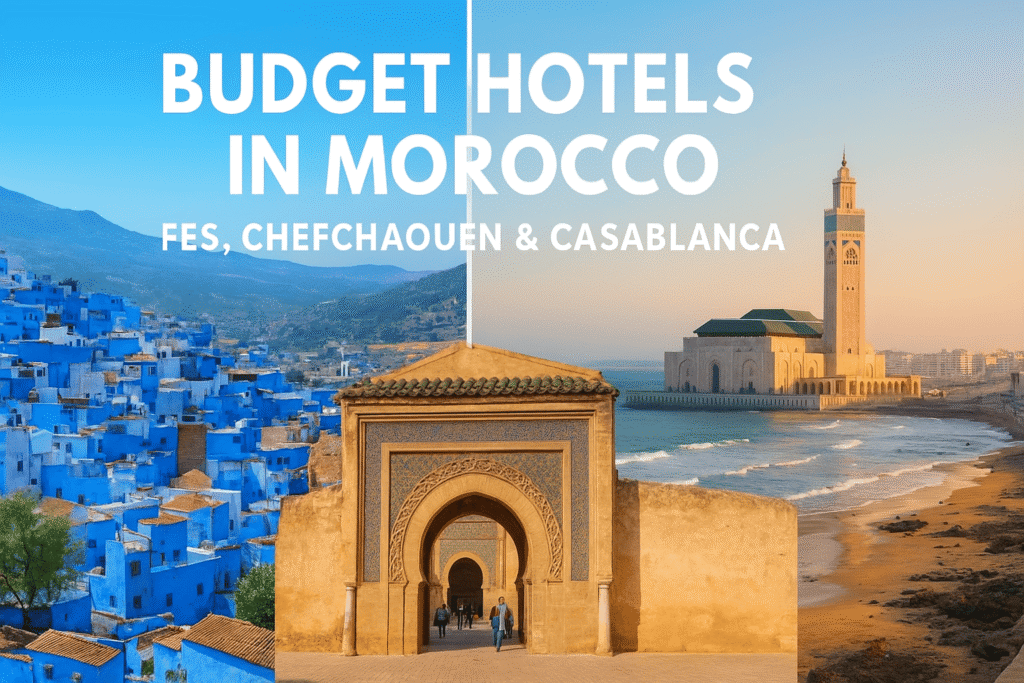 Budget hotels in Fes, Chefchaouen, and Casablanca, Morocco – affordable North African stays