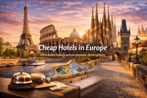 Cheap hotels in Europe across popular destinations