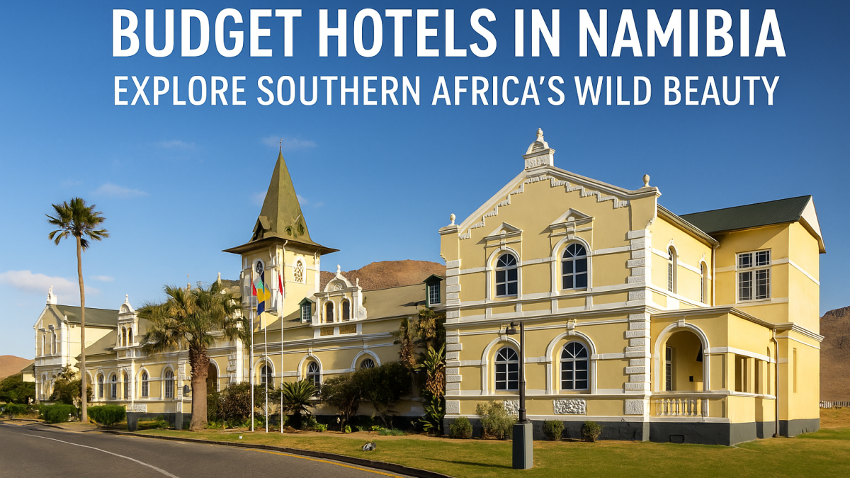 Budget hotels in Namibia – explore Windhoek, Etosha, Sossusvlei, and Swakopmund on a Southern African adventure.