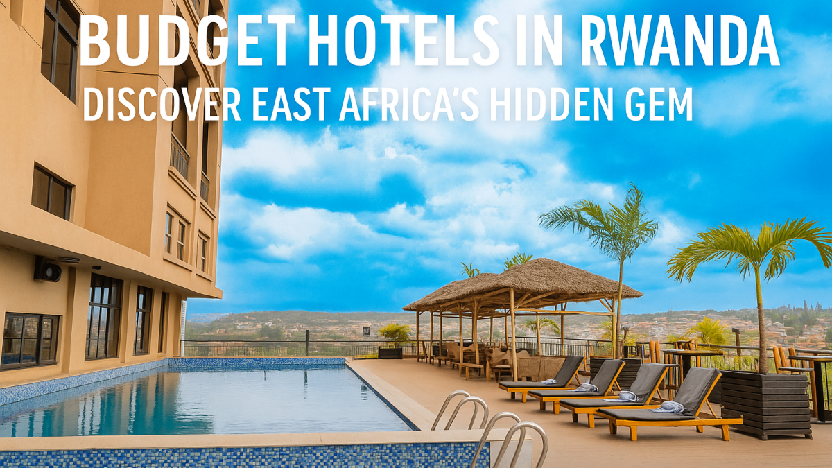 Budget hotels in Rwanda with scenic landscapes, Kigali city views, and African wildlife