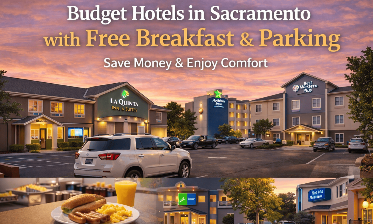 Budget Hotels in Sacramento with Free Breakfast and Parking
